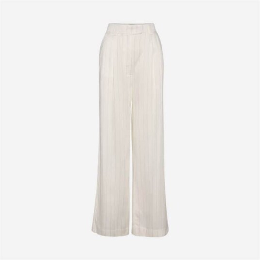 Camilla Pihl Ava Pinstripe Trousers Cream Pinstripe