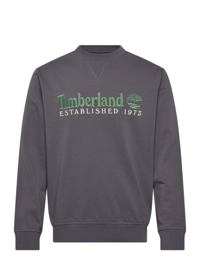 Timberland Established 1973 Embroidered Logo Crew Neck Sweatshirt Blackened Pearl Grey XL Timberland Established 1973 Embroidered Logo Crew Neck Sweatshirt Blackened Pearl Grey XL