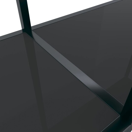 vidaXL Konsollbord svart 140x35x75,5 cm herdet glass vidaXL Konsollbord svart 140x35x75,5 cm herdet glass