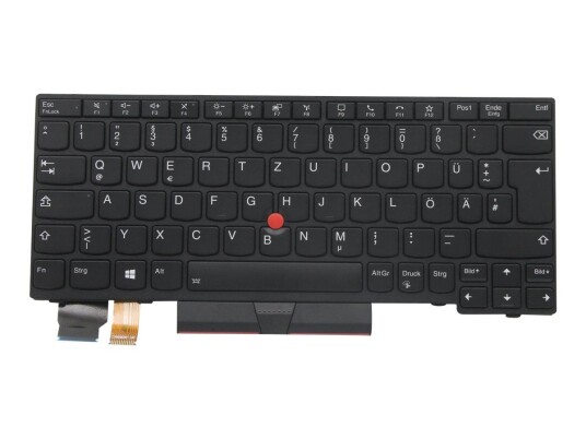 Lenovo Lite-On - erstatningstastatur for bærbar PC - med Trackpoint - Tysk - svart