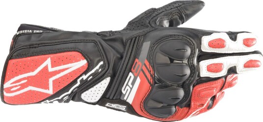 MC-hansker Alpinestars SP-8 V3 Svart/Hvit/Klar Rød 3XL MC-hansker Alpinestars SP-8 V3 Svart/Hvit/Klar Rød 3XL