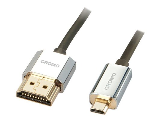 LINDY CROMO Slim High Speed HDMI to micro HDMI Cable with Ethernet - HDMI-kabel med Ethernet - 1 m