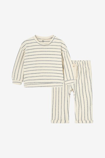 Ellos Collection   Sett i tynn frotté   Beige