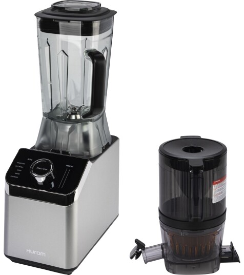 Hurom M100 Saftpresse/Blender 2-i-1 2000/400 ml, 200/1000 W Stål/Transparent Hurom M100 Saftpresse/Blender 2-i-1 2000/400 ml, 200/1000 W Stål/Transparent