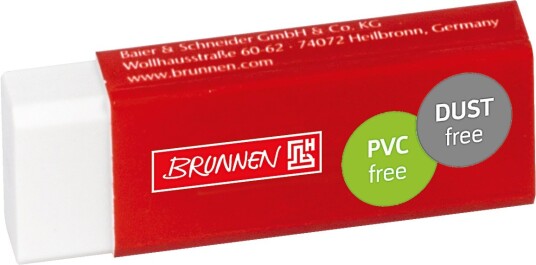 Viskelær Brunnen støvfri 6x2x1,2 cm