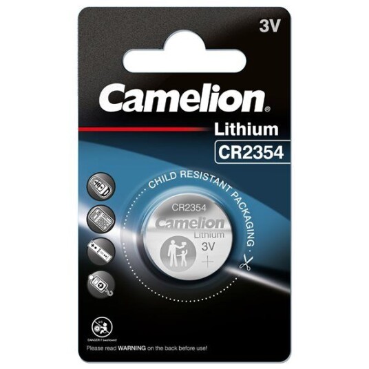 Camelion CR2354 litium knappcellebatteri 3V 560mAh 1-pk Camelion CR2354 litium knappcellebatteri 3V 560mAh 1-pk