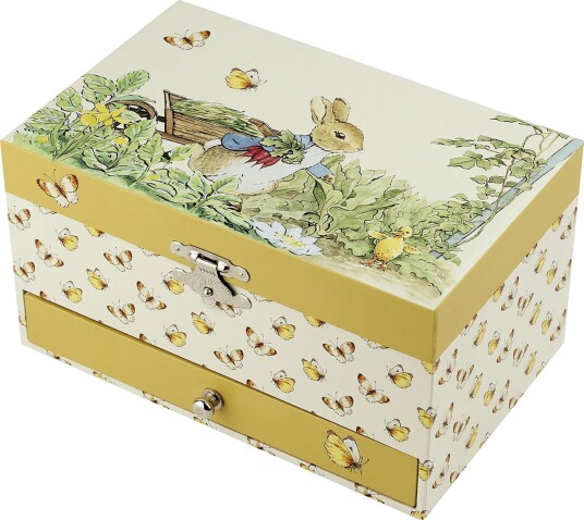 Trousselier Musikkskrin Med Smykkeboks 15x10,5x8 cm Peter Kanin
