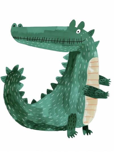 Plakat Leken Krokodille Plakat Leken Krokodille