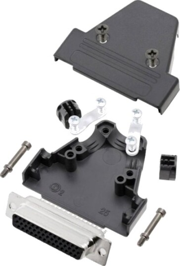 Tru Components Tctrip25hds44k D-Sub-Kabinet 44 Pin Plast/Metall 180° Svart 1 Stk.