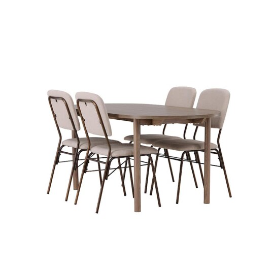 Venture Home Spisegruppe Venture Home Andy med 4 Seda Stoler GR23671