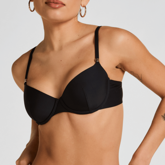 Hunkemöller Luxe bikinitopp med bøyle svart Størrelse: 90C Kvinner