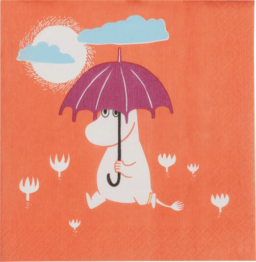 Moomin Arabia Mumin papirserviett Under paraplyet 20 pakning Moomin Arabia Mumin papirserviett Under paraplyet 20 pakning