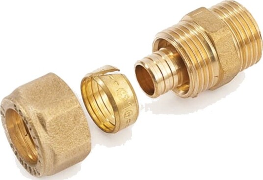 Calpex Kompakt Nippel 32x2.9 - 1 1/4" Fjv Brass