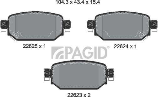 PAGID T2771N Bremseklosser