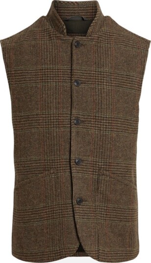 Ralph Lauren Woven vest M grønn herre
