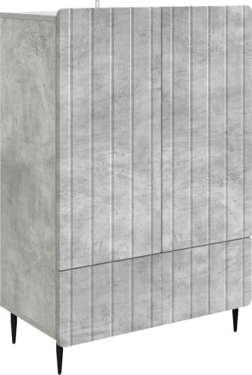 Serviesskap Betonggrå 66 x 34,5 x 97 cm Konstruert tre