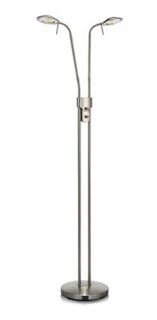 Hudson Gulvlamp 2L Stål Hudson Gulvlamp 2L Stål