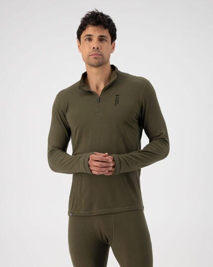 Mons Royale Cascade Merino Flex 200 1/4 Zip Ms Rosin Motion XL