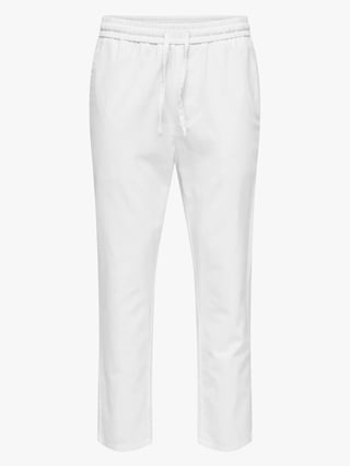 Only & Sons Linus Crop Pants Hvit S