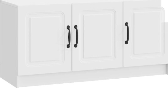 TV skap Høgglans hvit 99 x 34,5 x 47 cm Konstruert tre TV skap Høgglans hvit 99 x 34,5 x 47 cm Konstruert tre