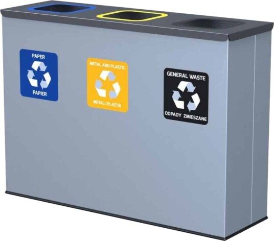 Sorteringsstation 3X60 Ltr Inkl. Inderspande,Stk Sorteringsstation 3X60 Ltr Inkl. Inderspande,Stk