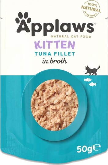 Applaws Våtfôr Natural Kitten I Buljong Tunfiskfilet 12 X 50 G Applaws Våtfôr Natural Kitten I Buljong Tunfiskfilet 12 X 50 G
