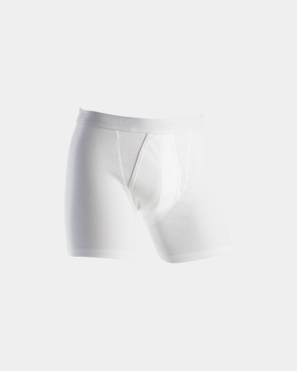 Dovre Boxer Gylf Rib Økologisk Bomull Hvit Dovre Boxer Gylf Rib Økologisk Bomull Hvit