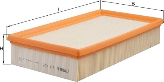 MAHLE LX 438 Luftfilter MAHLE LX 438 Luftfilter