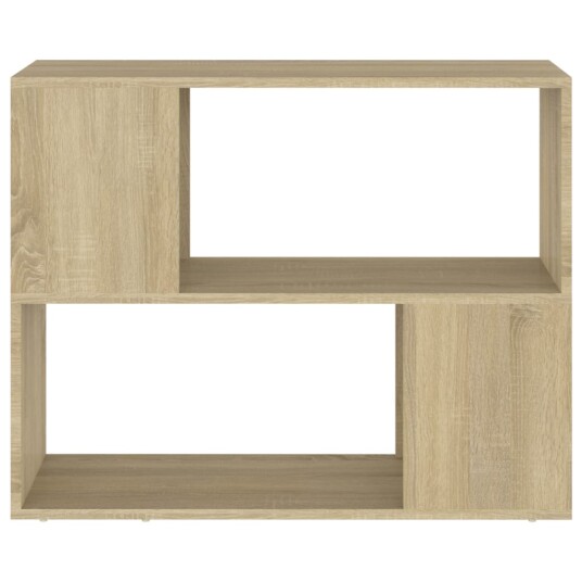 vidaXL TV-benk sonoma eik 80x24x63 cm sponplate
