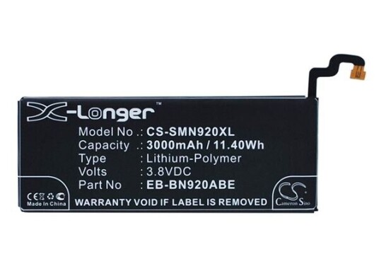 Samsung SM-N920V batteri (3000 mAh 3.8 V)