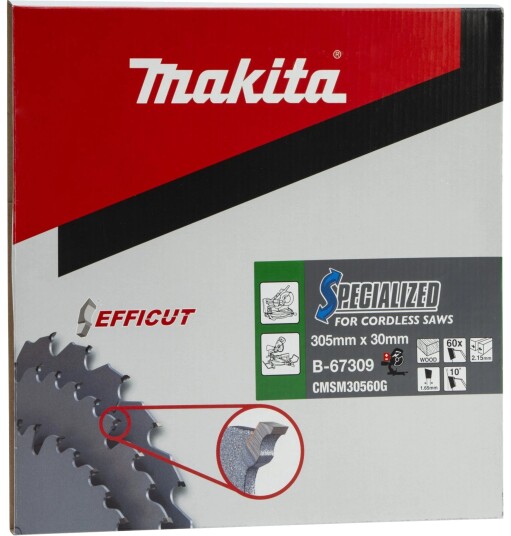 Makita B-67359 Sirkelsagblad - 305mm x 25,4mm, 60T