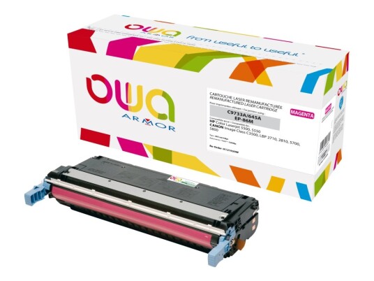 Owa - Magenta - Kompatibel - Genprodusent - Tonerpatron - For Hp Color Laserjet 5500 5550