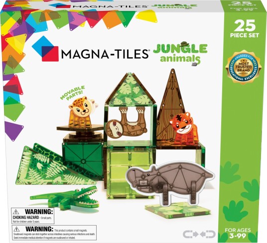 Magna-Tiles Jungeldyr 25 stk