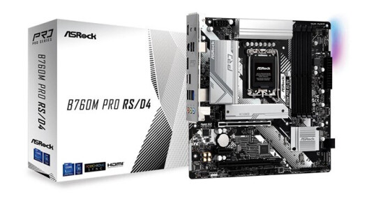 ASRock B760M PRO RS/D4 - Intel B760 - Intel LGA1700 socket - DDR4 RAM - Micro-ATX ASRock B760M PRO RS/D4 - Intel B760 - Intel LGA1700 socket - DDR4 RAM - Micro-ATX