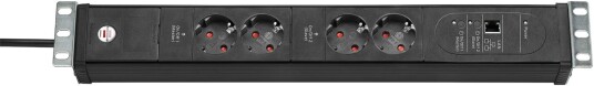 BRENNENSTUHL Premium-Web-Line V3 Extension Socket 19" 4-way black 3m BRENNENSTUHL Premium-Web-Line V3 Extension Socket 19" 4-way black 3m