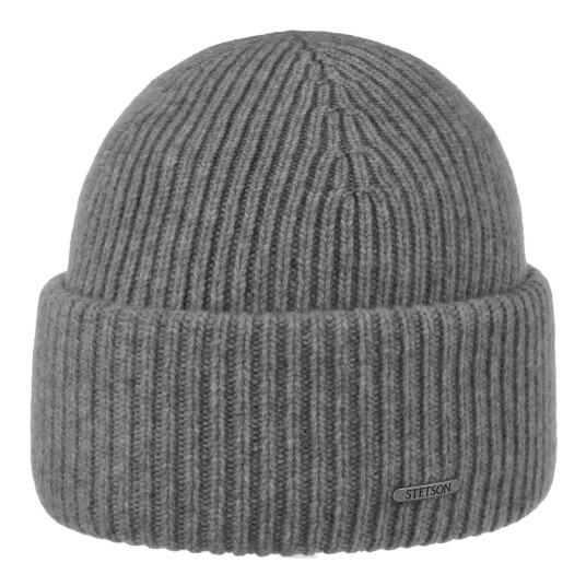 Stetson BEANIE MERINO WOOL HIGH GREY Stetson BEANIE MERINO WOOL HIGH GREY