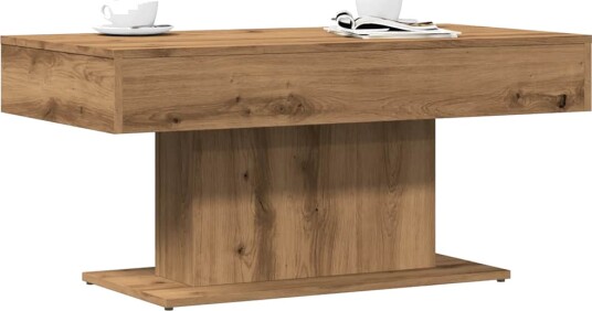 vidaXL Salongbord artisan eik 96x50x45 cm konstruert tre