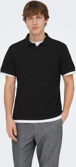 ONLY & SONS Onsben Reg Ss Polo Shirt Noos   Black   S