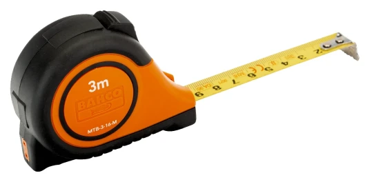 Bahco Målebånd 5m 25mm Klips  Mtb-5-25