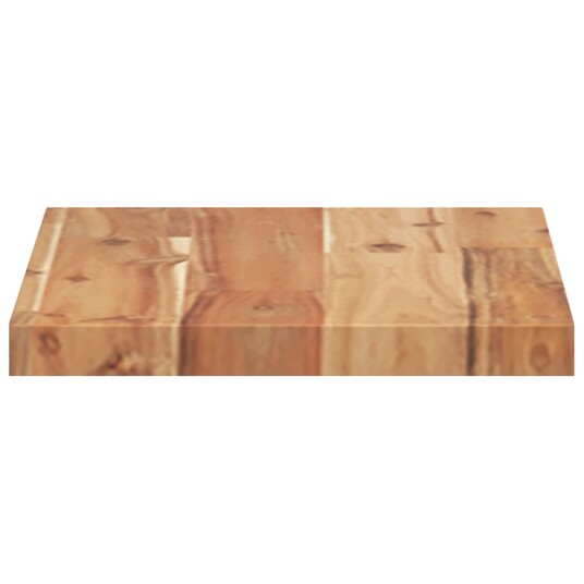 Flytende hyller 4 stk 60x20x2 cm oljebehandlet heltre akasie