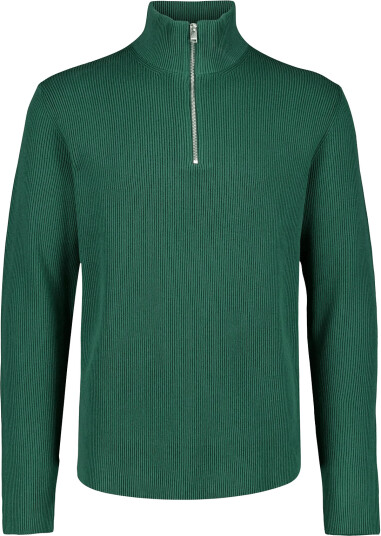 Lindbergh Half Zip Rib Knit Green S