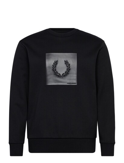 Fred Perry Box Graphic Sweatshirt Black XS