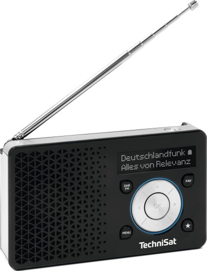 Technisat 1 ASA DAB+ Radio Sort/Sølv