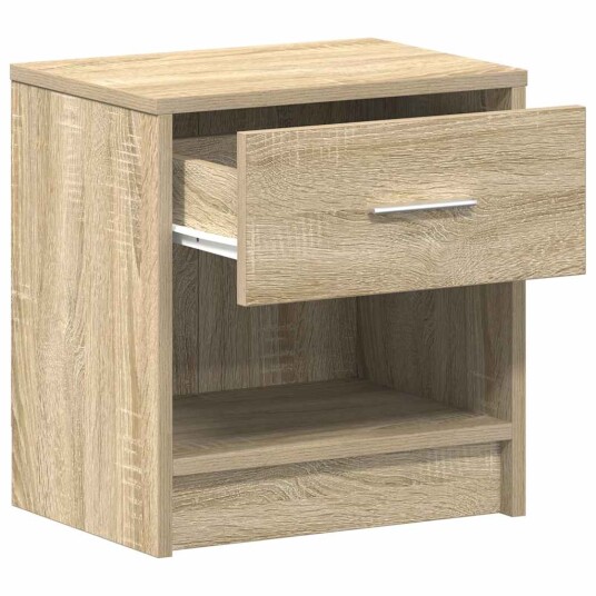  Nattbord 2 stk med skuff sonoma eik 39x28x41 cm