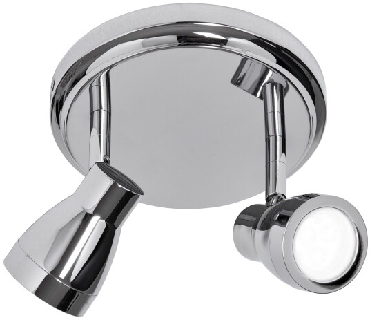 Resö Duo Takspot IP44  Diameter 17 Cm  Krom