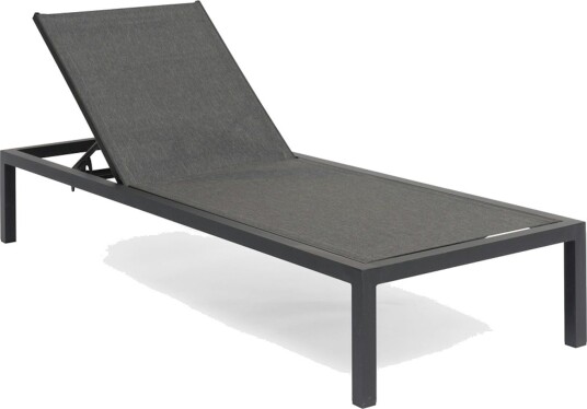 Hillerstorp Hånger solstol Svart/grå 200 x 70 cm Svart