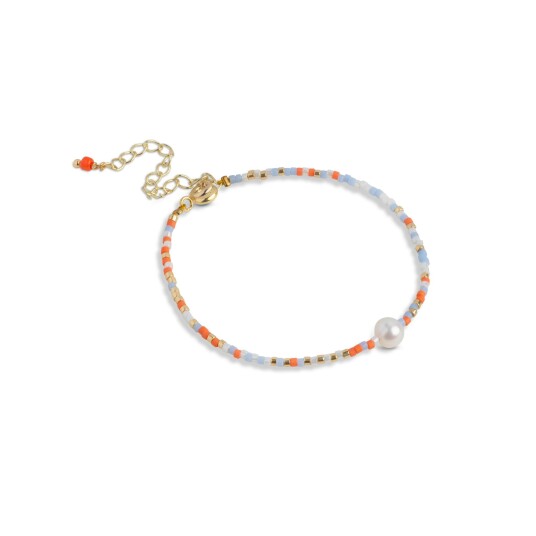 Enamel Copenhagen Petra Bracelet Daydream Gullfarge Oransje Blå Hvit Enamel Copenhagen Petra Bracelet Daydream Gullfarge Oransje Blå Hvit
