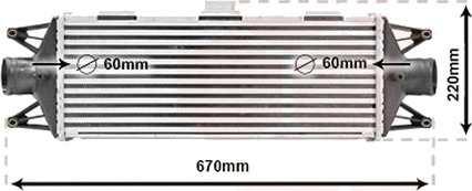 Intercooler VAN WEZEL 28004045 Intercooler VAN WEZEL 28004045