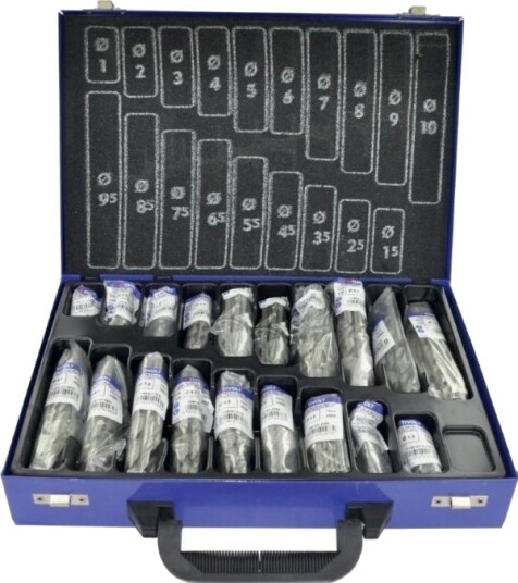 Boret Tivoli Metal Borsett 1-10 Mm, Hss, 118°, "Split Point", Slipt, 170 Stk/Sett, T-Line