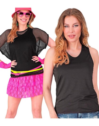Svart Tank Top til Dame Large/X Large